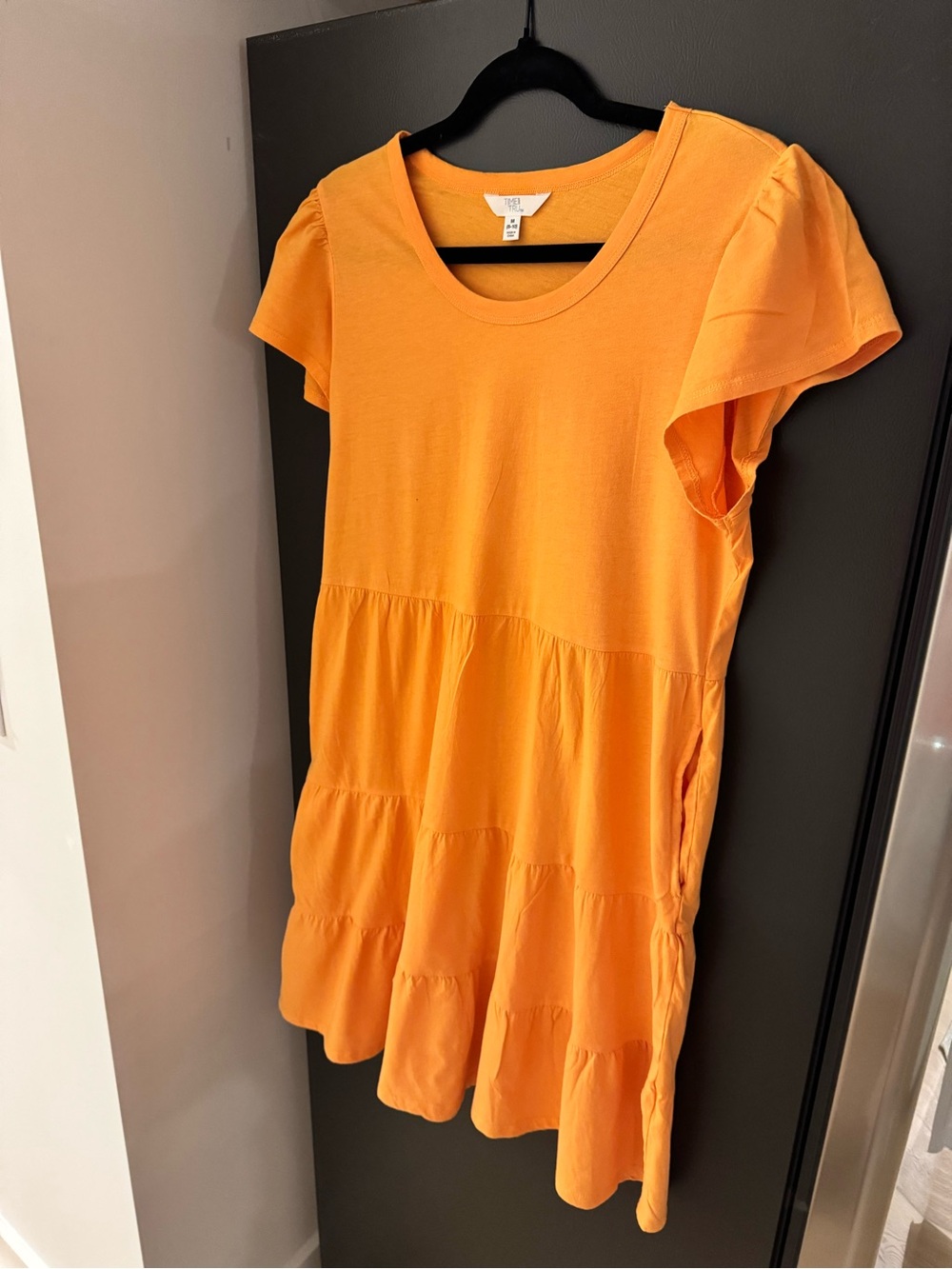 Time and Tru Orange mini Dress - Picture 2 of 4